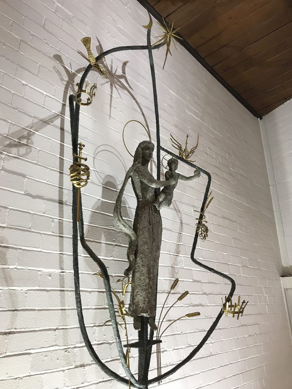 Wall mounted Pieta.